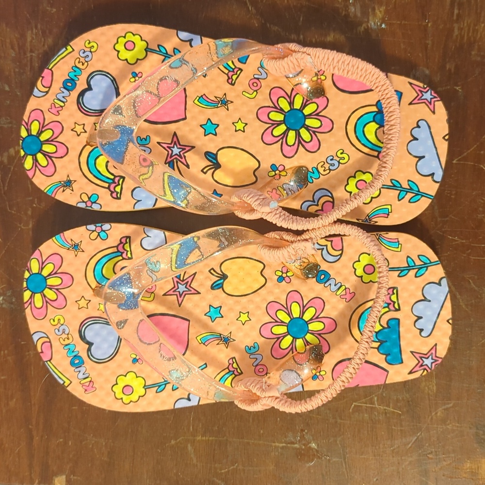 Kids Flip Flops Sz 9-10 New Never Used